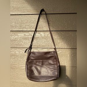 Marco Buggiani M.C.P. soft leather crossbody purse dark brown